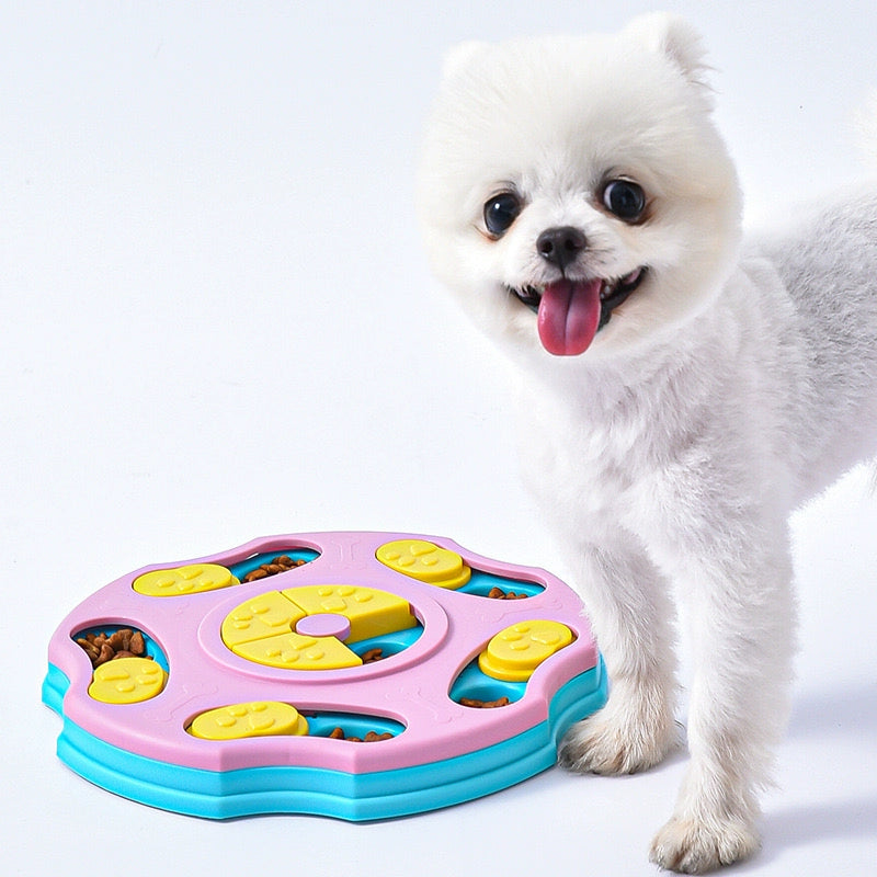 Pet Storage Food Container Dog Sound Educational Toy Slow Feeding Bowl Cat Snack Food Bowl Relieving Stuffy Smell Toy