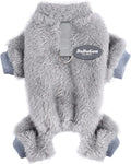Winter Dog Clothes for Small Medium Dogs Boy Girl, Soft Flannel Puppy Pajamas Onesie Chihuahua Yorkie Warm Jumpsuit Pet Apparel