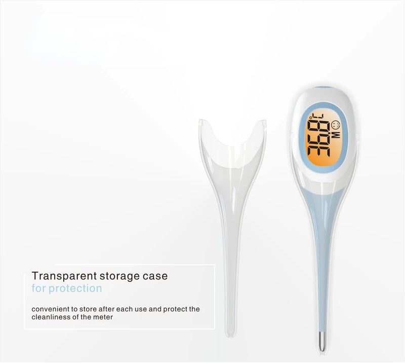 LCD Backlight Dual Display Electronic Pet Thermometers Safe Soft Tip Rectal Temperature Measurement  Veterinary Pet Care Tool
