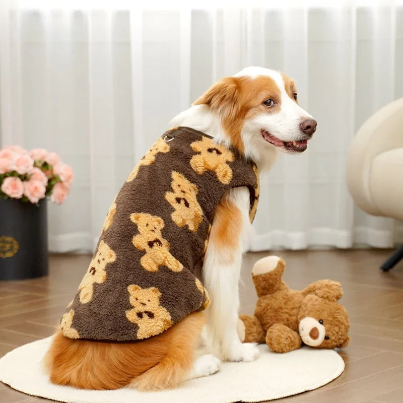 Pet Plush Jumpsuit Autumn Winter Medium Small Dog Clothes Warm Fleece Sweet Pajamas Kitten Puppy Cute Pullover Chihuahua Pug