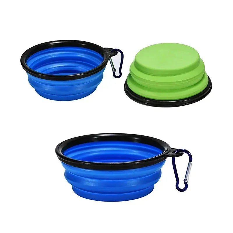 Cuenco plegable para mascotas de 350mL, suministros para perros, cuenco portátil para viajes al aire libre,  dog accessories