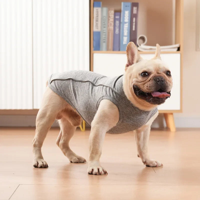 Quick Dry Dog Shirts Pet Tank Top Breathable Sleeveless Vest Spring Summer Clothes Soft Reflective T Shirt for Small Medium Dogs