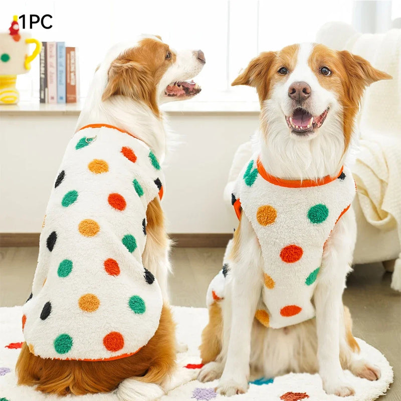 Pet Plush Jumpsuit Autumn Winter Medium Small Dog Clothes Warm Fleece Sweet Pajamas Kitten Puppy Cute Pullover Chihuahua Pug