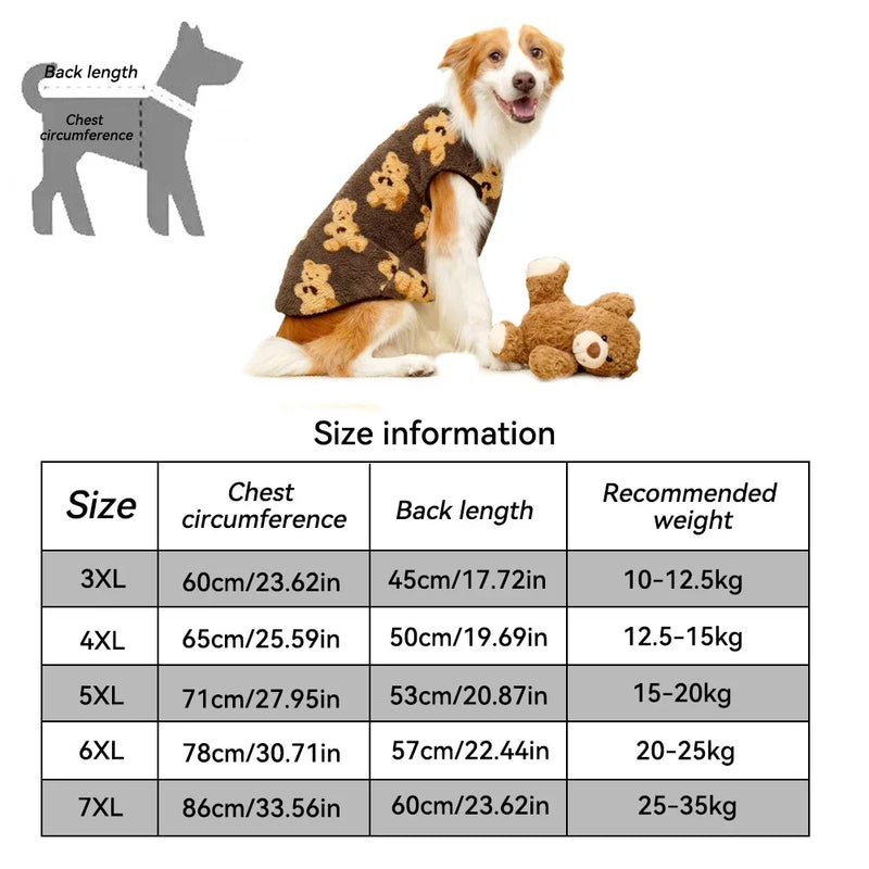 Pet Plush Jumpsuit Autumn Winter Medium Small Dog Clothes Warm Fleece Sweet Pajamas Kitten Puppy Cute Pullover Chihuahua Pug