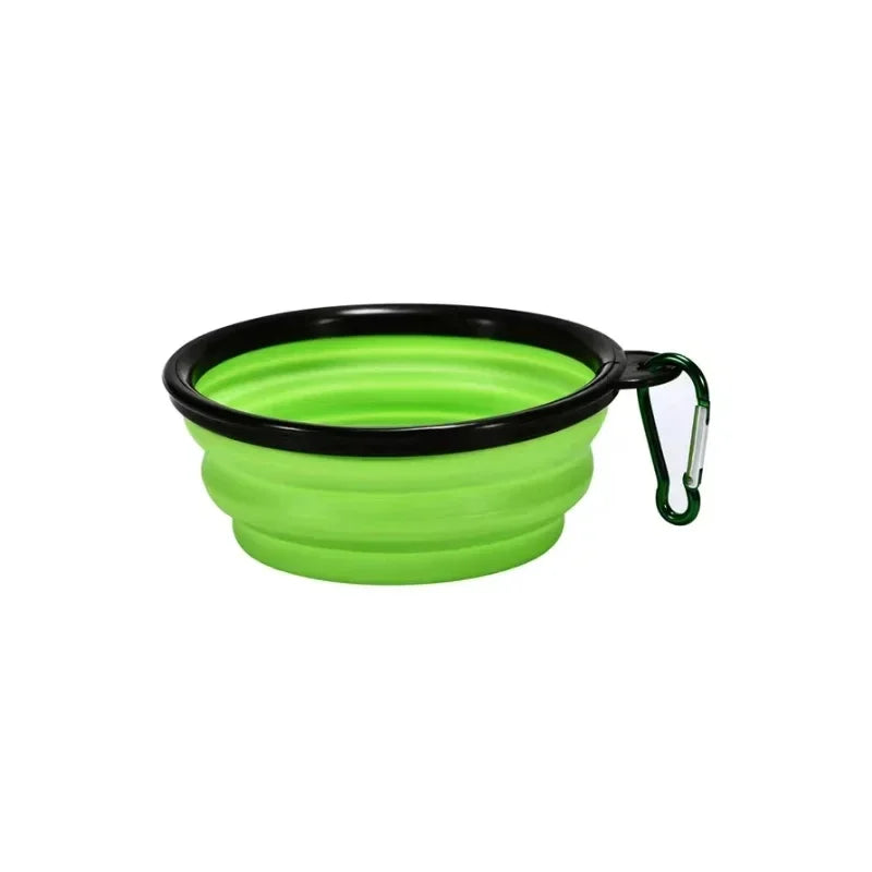 Cuenco plegable para mascotas de 350mL, suministros para perros, cuenco portátil para viajes al aire libre,  dog accessories