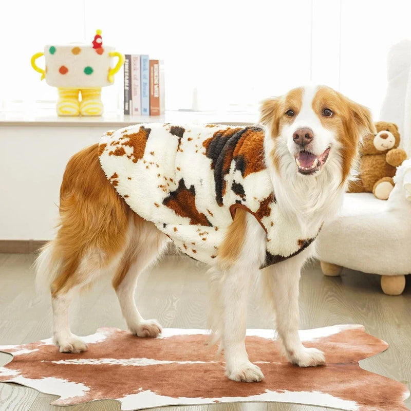 Pet Plush Jumpsuit Autumn Winter Medium Small Dog Clothes Warm Fleece Sweet Pajamas Kitten Puppy Cute Pullover Chihuahua Pug
