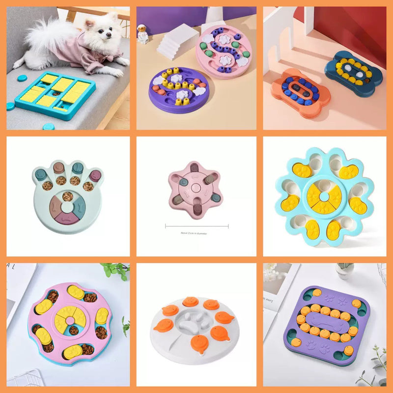Pet Storage Food Container Dog Sound Educational Toy Slow Feeding Bowl Cat Snack Food Bowl Relieving Stuffy Smell Toy