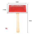 Pet Dog Steel Needle Comb with Wood Handle Hair Removal Brush for Dog Cat Rake Comb Pet Cleaning Massage Grooming Tool Pet Brush