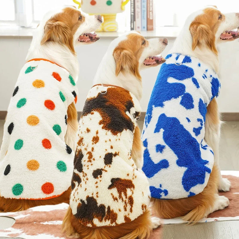 Pet Plush Jumpsuit Autumn Winter Medium Small Dog Clothes Warm Fleece Sweet Pajamas Kitten Puppy Cute Pullover Chihuahua Pug