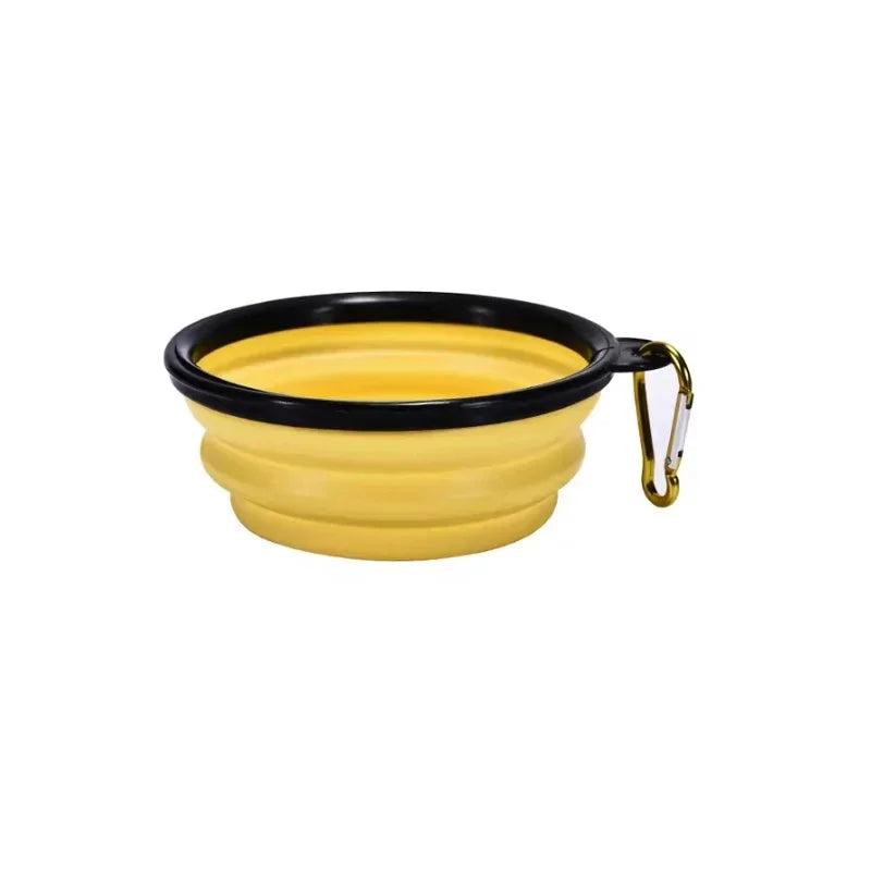 Cuenco plegable para mascotas de 350mL, suministros para perros, cuenco portátil para viajes al aire libre,  dog accessories