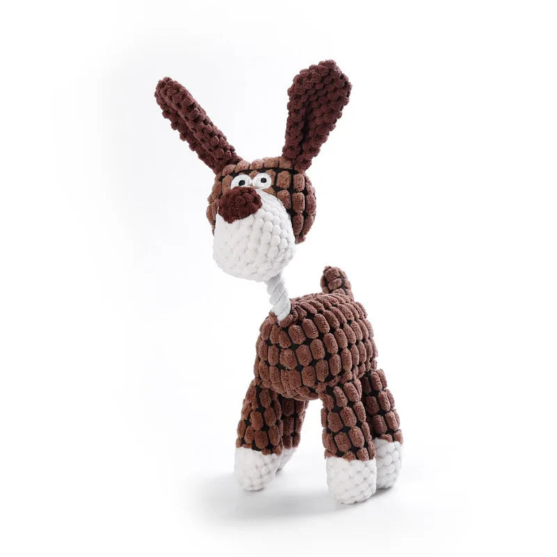 Donkey Dog Toys for Large Dogs Plush Stuffed Dog Toys for Aggressive Chewers Stuffed Dog Toys Durable Squeaky Puppy Chew Toys