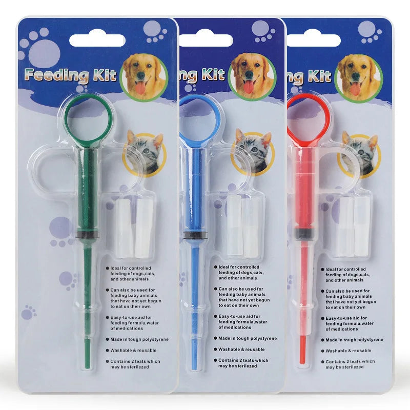 New pet feeding syringe safe silicone comfortable cat feeding medicine stick deworming liquid medicine syringe pet supplies